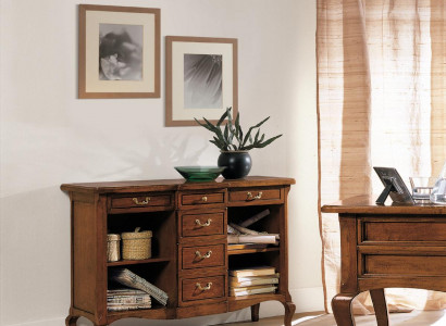 Klassischer Schrank Massivholz Möbel Italienische Einrichtung Sideboard Kommode